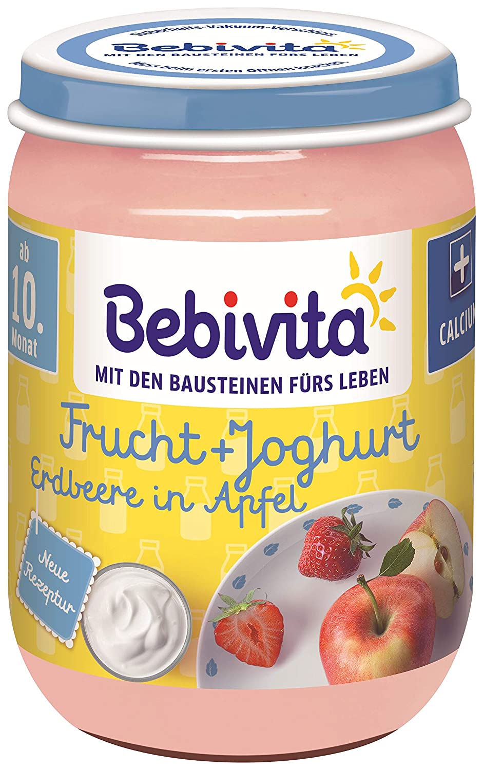 Bebivita Frucht & Joghurt Erdbeere in Apfel, 190 g