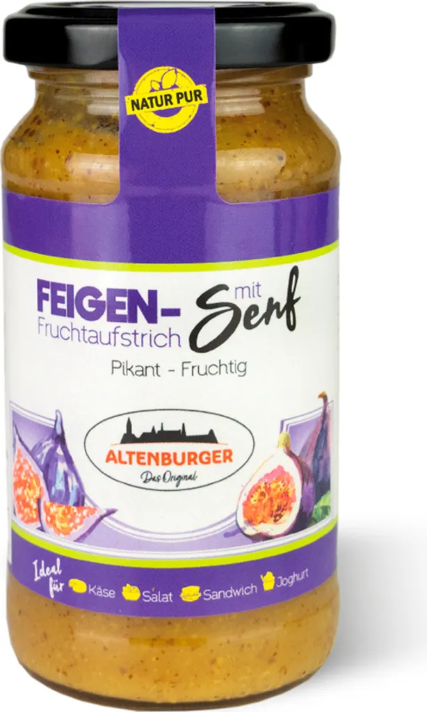 Feigen Senf - Fruchtaufstrich mit Senf, 240 g/190 ml