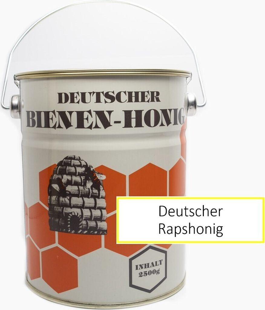 Feiner Rapshonig vom Imker aus Neustadt (Hessen) - 2,5kg im Honig - Eimer