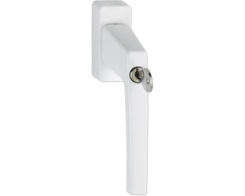 Window handle Hoppe 2660344 white pin length 35 mm lockable including fastening screws and key