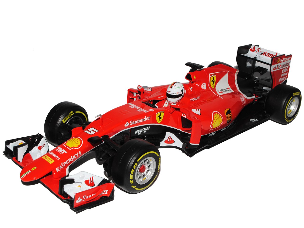 The Ferrari Sf15-T-Sebastian Vettels No. 5 Formel 1 2015 1/18 Bburago Mode