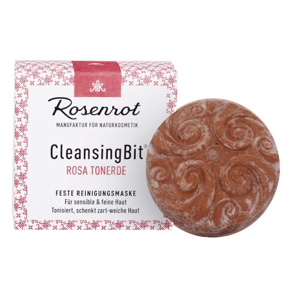 Rosenrot Feste Maske CleansingBit® - rosa Tonerde 65g
