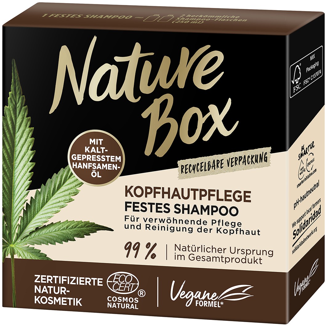 Nature Box Solid Shampoo Scalp Care Hemp