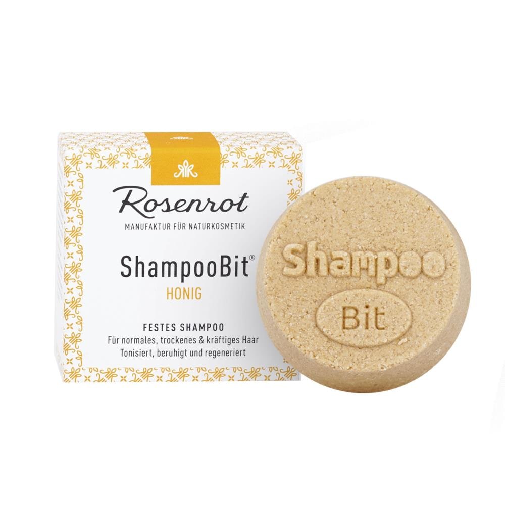 Rosenrot Festes ShampooBit® - Honig 60g