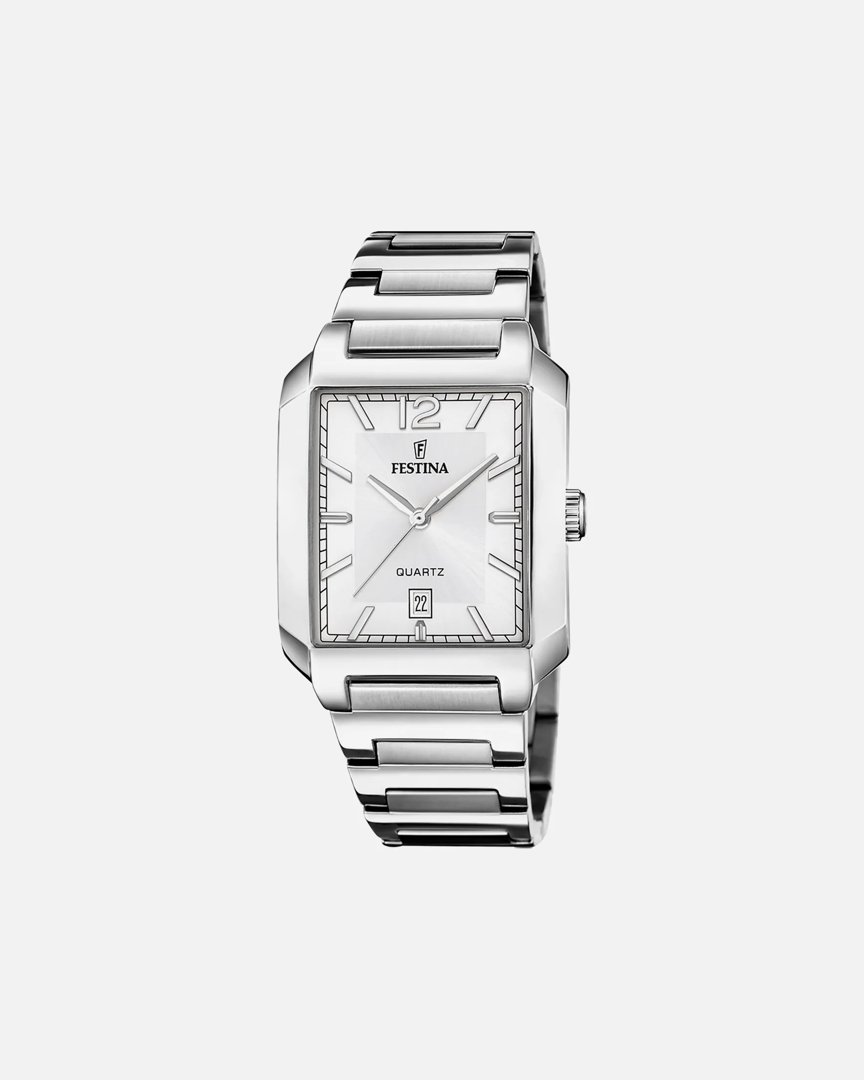 Festina watch men's watch Festina On The Square silver - stainless steel