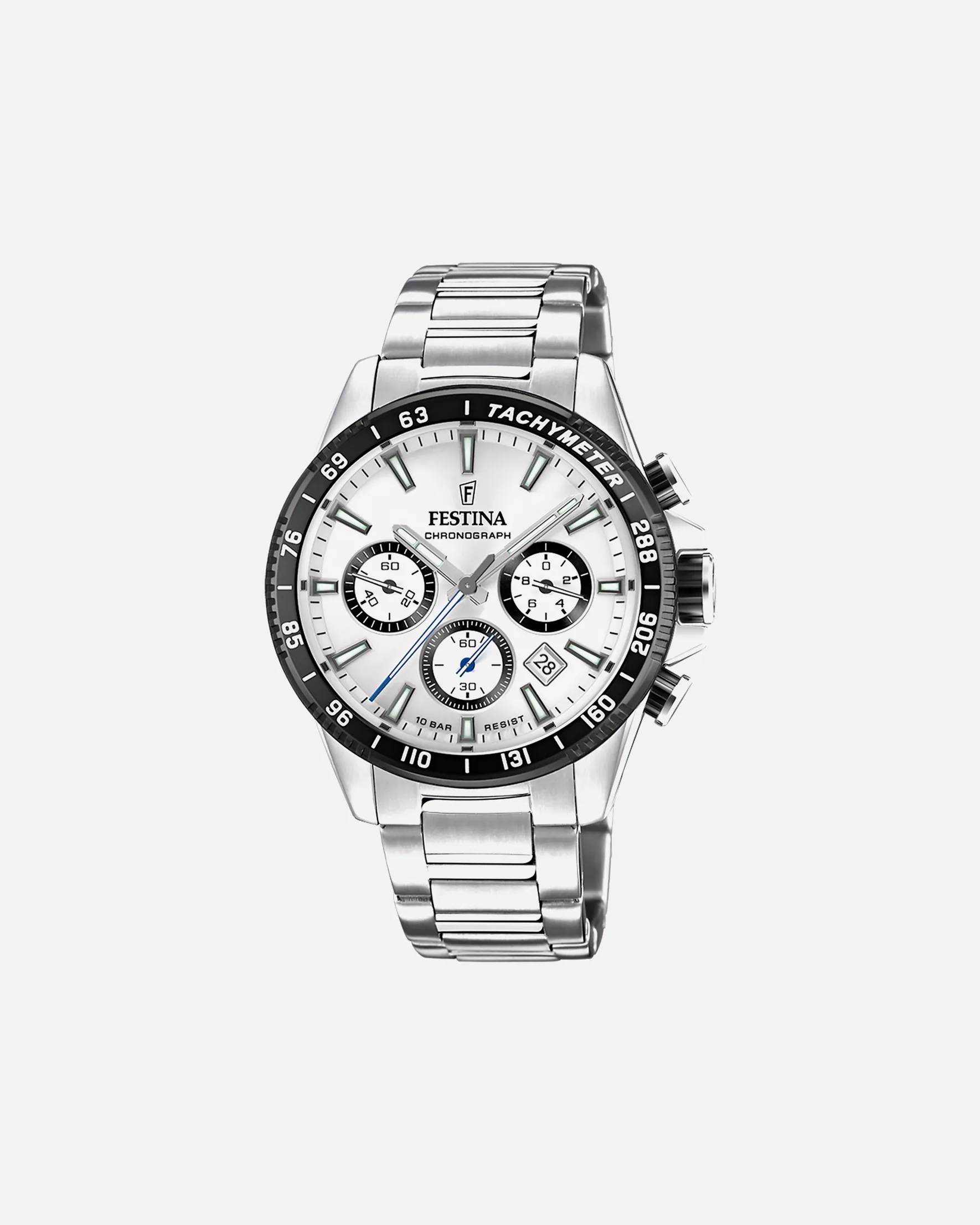 Festina watch men's watch Festina Timeless Chrono silver - stainless steel