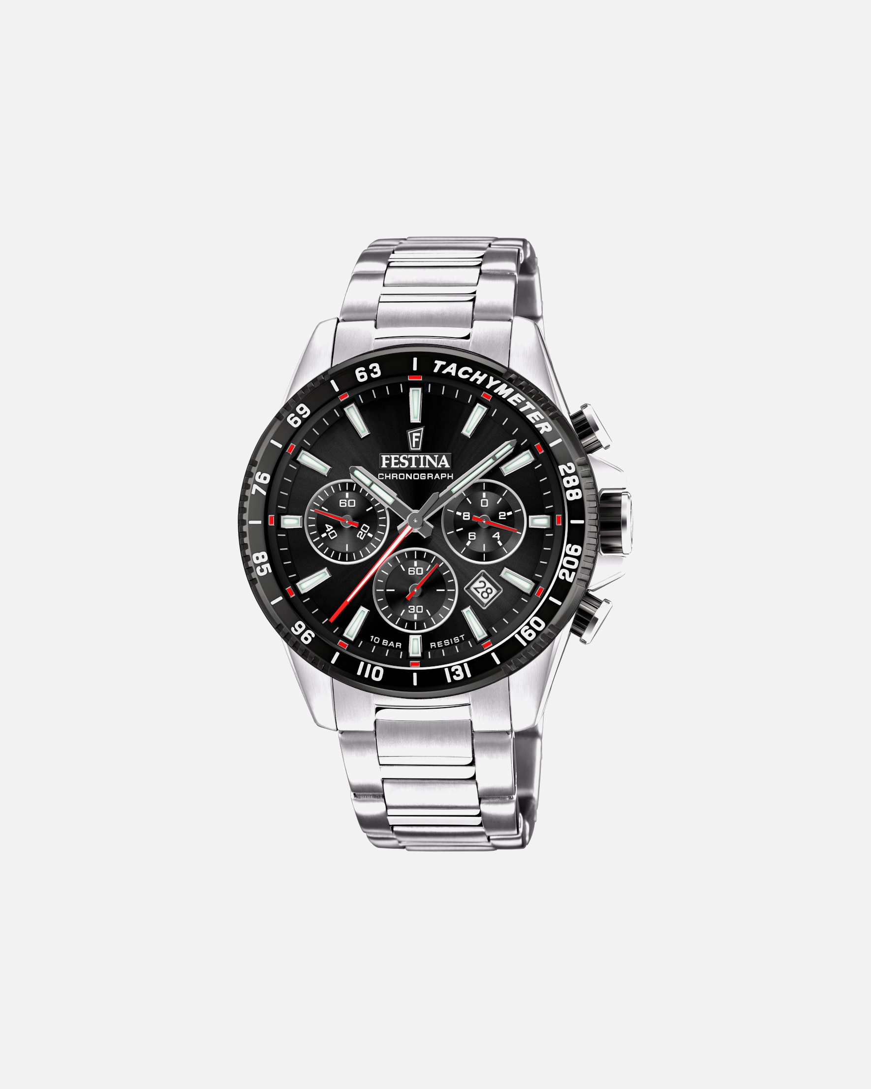 Festina watch men's watch Festina Timeless Chrono silver - stainless steel