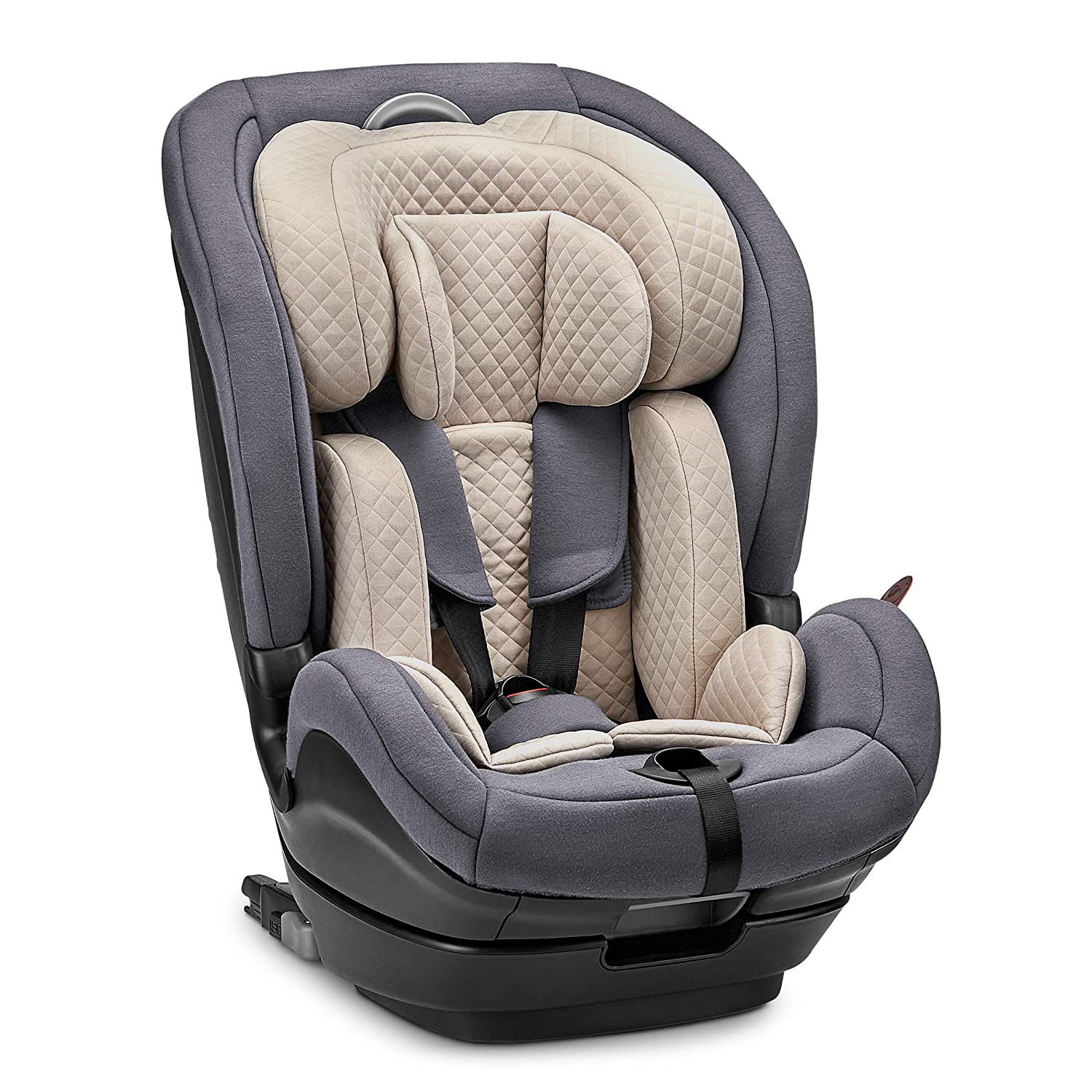 ABC Design Aspen i-Size Diamond Edition Child Car Seat for Children 76-150 cm (from 15 months - 12 years) Isofix Attachment Secure Side Impact Protection Colour: Stone
