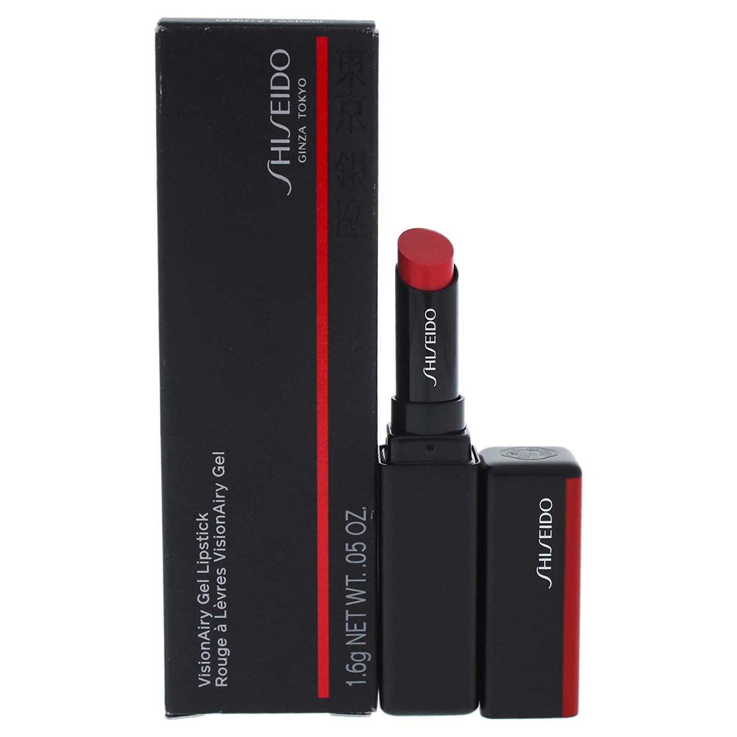Shiseido VisionAiry Gel Lipstick, 226 Cherry Festival, 1 x 1.6 g