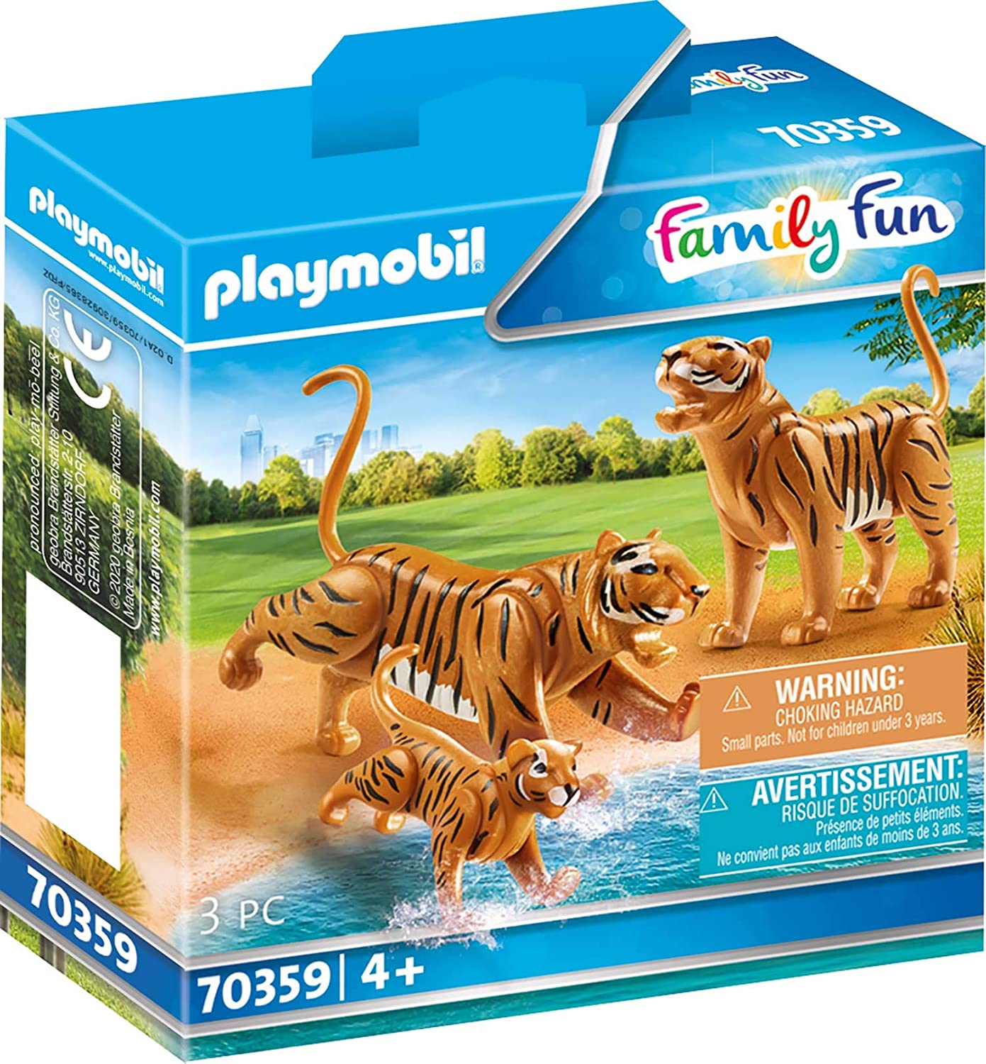 Playmobil 70359 - 2 Tiger With Baby, Age 4 And Above