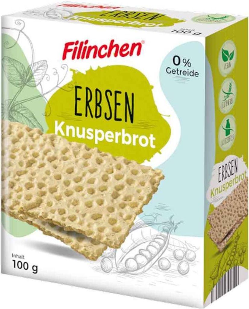 Filinchen pea crispy bread 100g