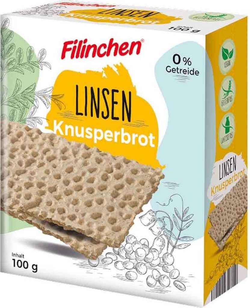 Filinchen lentil crispy bread 100g