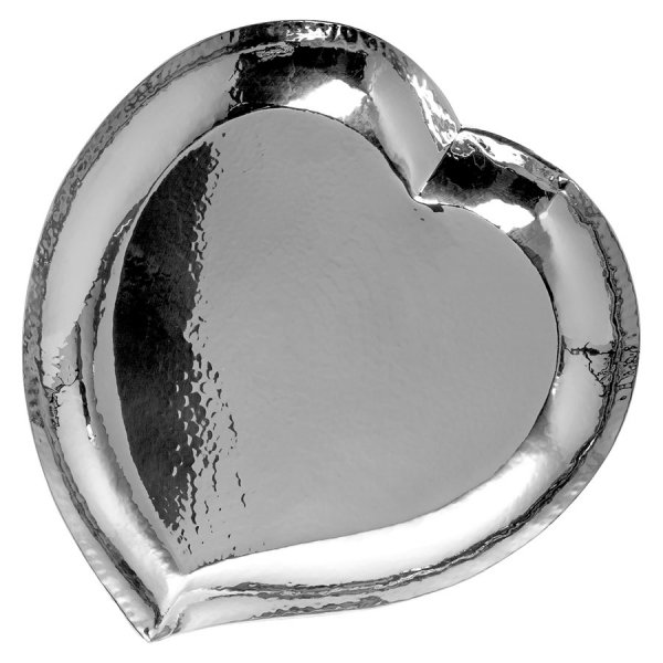 Fink bowl Amoros heart hammered stainless steel (27cm)