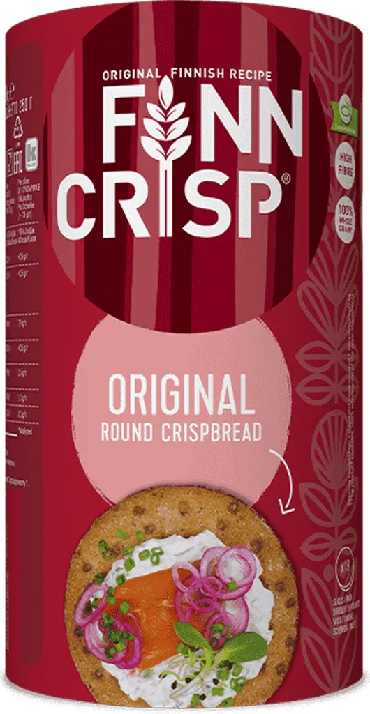 Finn Crisp Original Round Wholegrain Rye Crispbread 250g