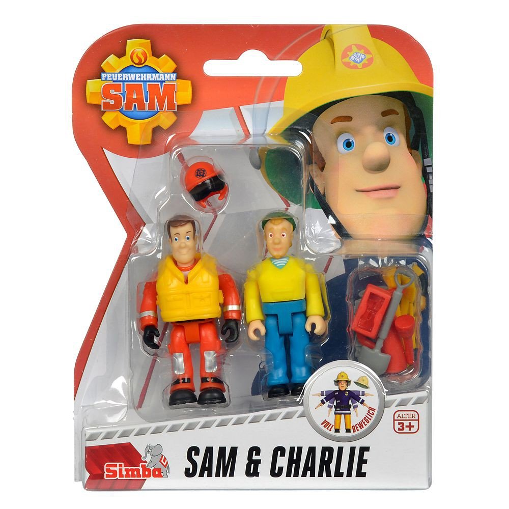 Fireman Sam - Set Of Figures - Sam & Charlie Fs91053