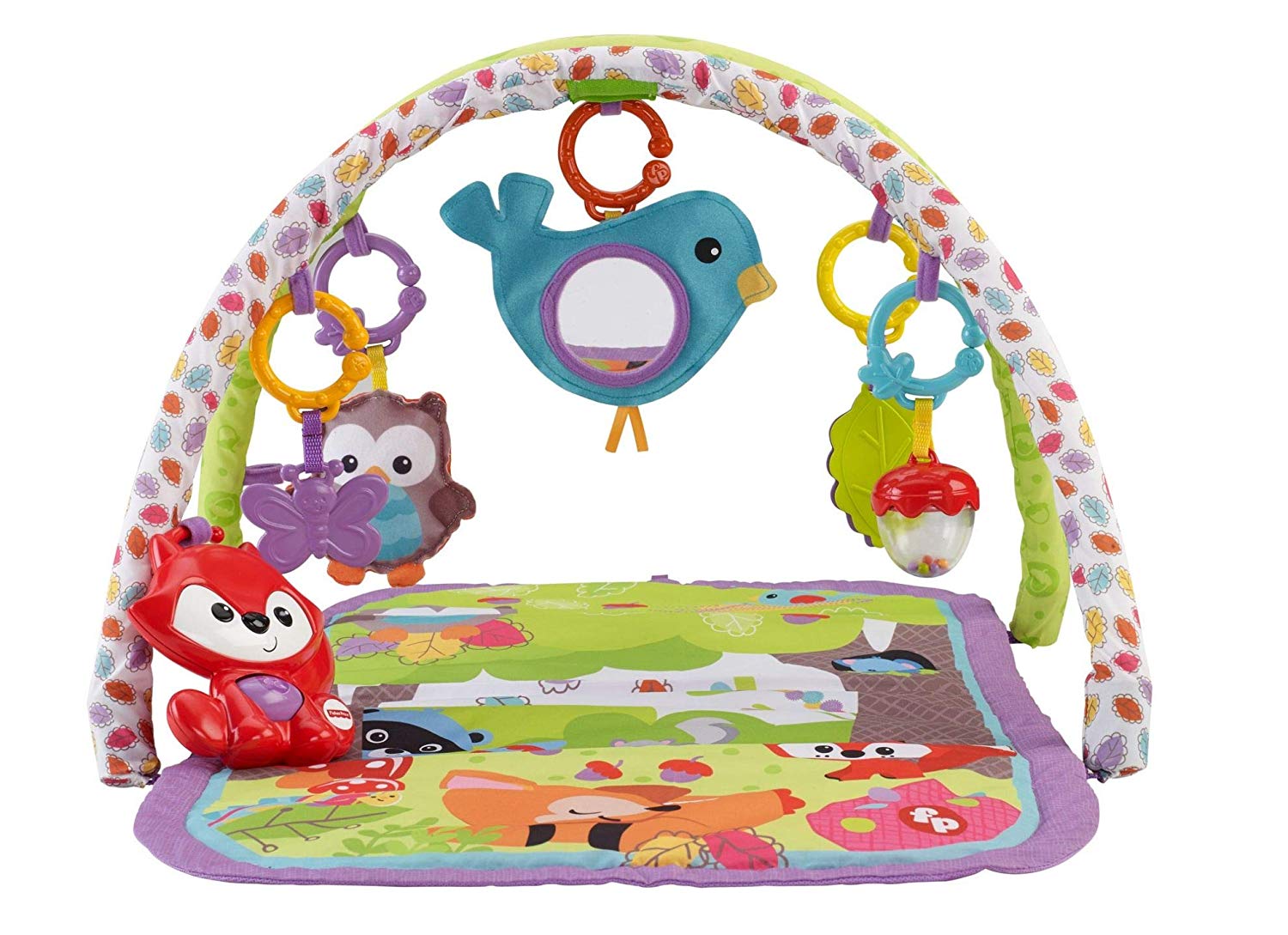 Fisher Price Cdn47 Woodland Friends 3 In 1 Play Mat, Multi-Colour