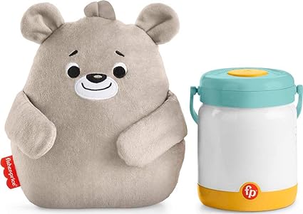 Fisher-Price GRR00 Bear Baby with Firefly Music Box, Sound Generator for the Children's Room, for Babies and Toddlers from Birth