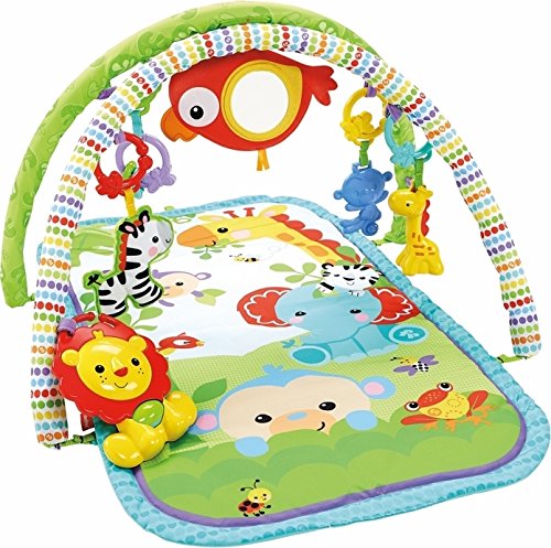 Fisher Price Rainforest Chp85 Friends 3 In 1 Play Mat, Multi
