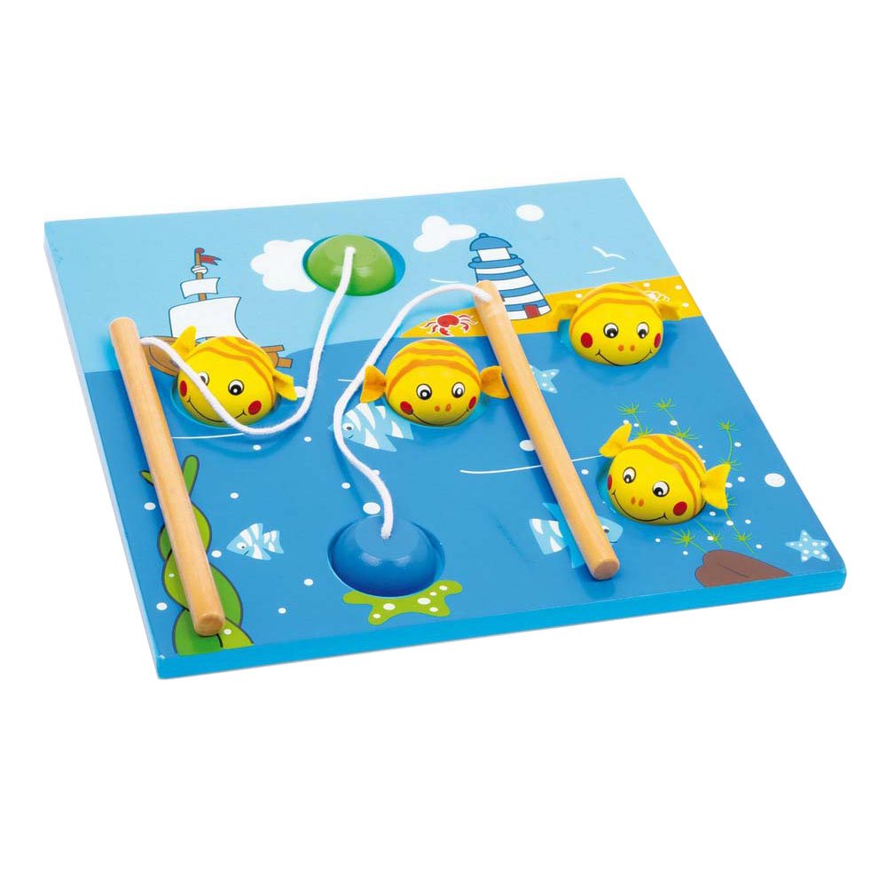 Small Foot by Legler Fishing Game "Lighthouse" With Magnetic Fishing Rod
