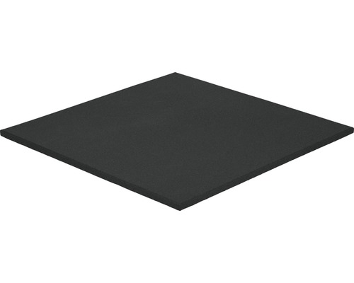 Fitness sports pad 100 x 100 x 2 cm black rubber