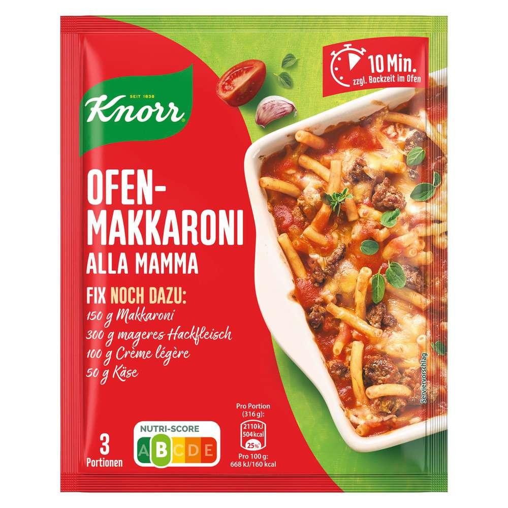 Seasoning mix, oven-baked macaroni alla mamma