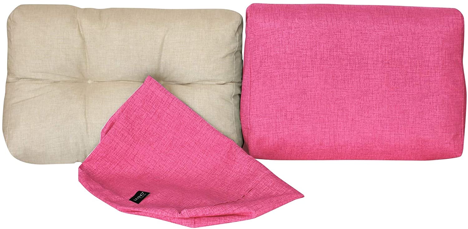 Lileno Home Pallet Cushion Cover, Pink