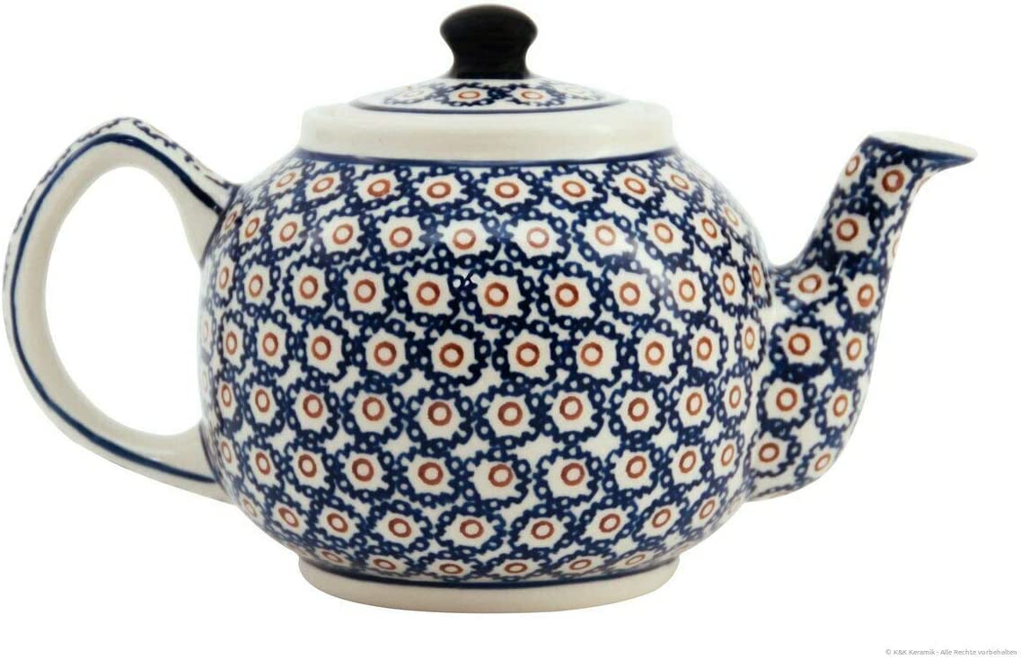 Bunzlauer Keramik Ceramic Teapot 1 Litre Retro Design 4
