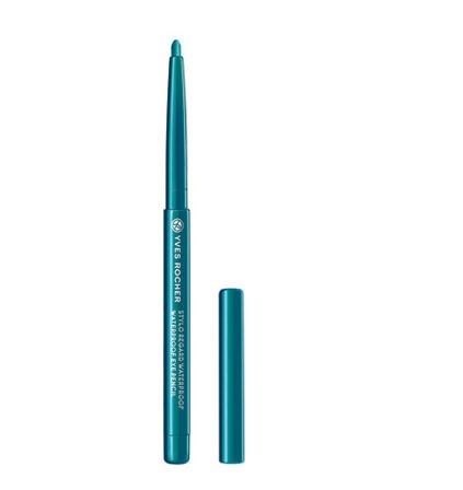 Yves Rocher COULEURS NATURE Waterproof Eye Contour Pen Turquoise Eyeliner Twist Pen Waterproof in Petrol 1 x 0.3 g Pen, ‎turquoise
