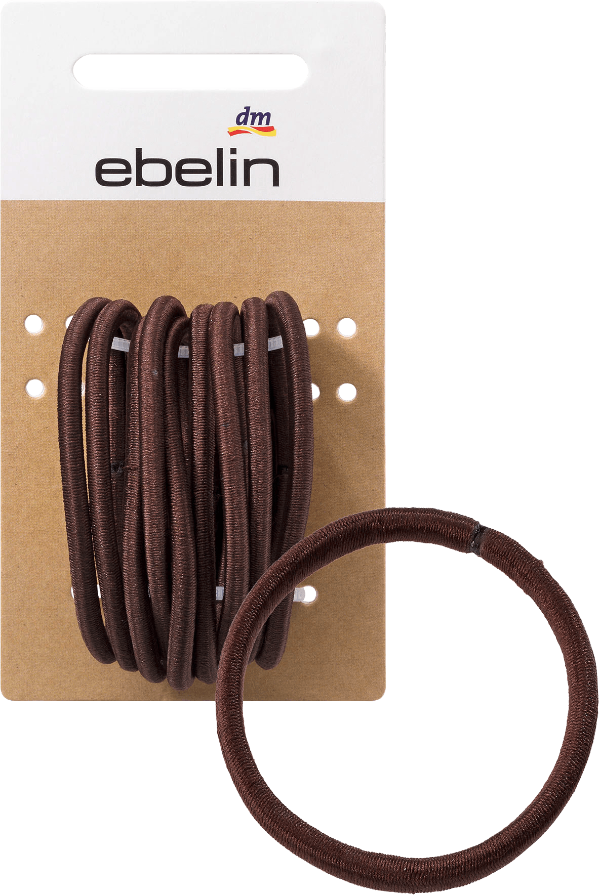 Hair Ties Brown, 9 Pcs