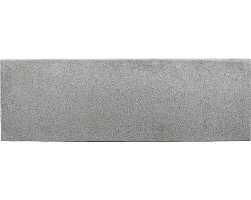 FLAIRSTONE pool border Phoenix gray straight, 1 long side rounded 115 x 35 x 3 cm