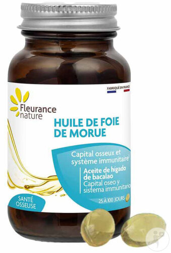 Fleurance Nature Cod Liver Oil 100 Capsules
