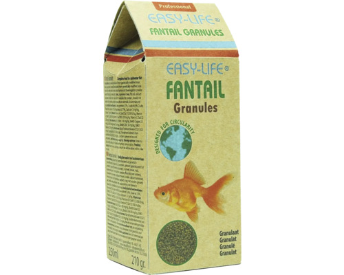 Flake food Easy Life Veiltail Granules Main food for all Veiltail goldfish, packaging made of 100% paper 250 ml