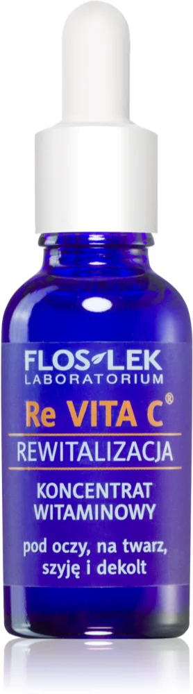 FlosLek Laboratorium Re Vita C 40+ vitamin concentrate for the eye area, neck and décolleté