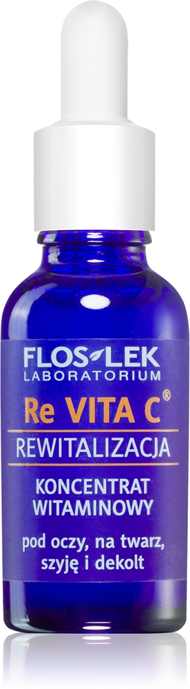 FlosLek Laboratorium Re Vita C 40+ vitamin concentrate for the eye area, neck and décolleté