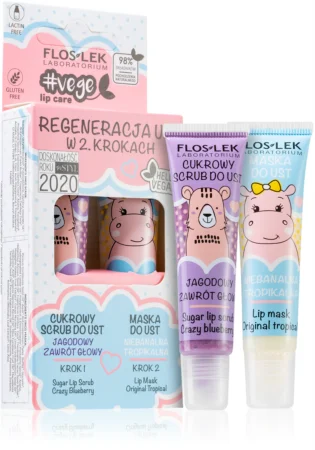 FlosLek Laboratorium Vege Lip Care Regeneration Gift Set (for dry lips)