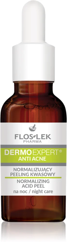 FlosLek Pharma DermoExpert Acid Peel normalizing night care for skin with small blemishes