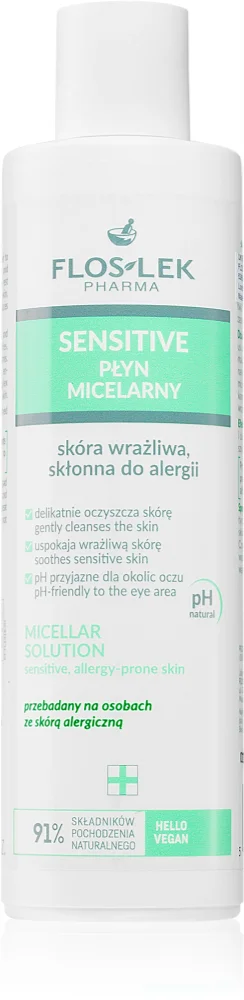 FlosLek Pharma Sensitive micellar cleansing water for sensitive skin prone to irritation