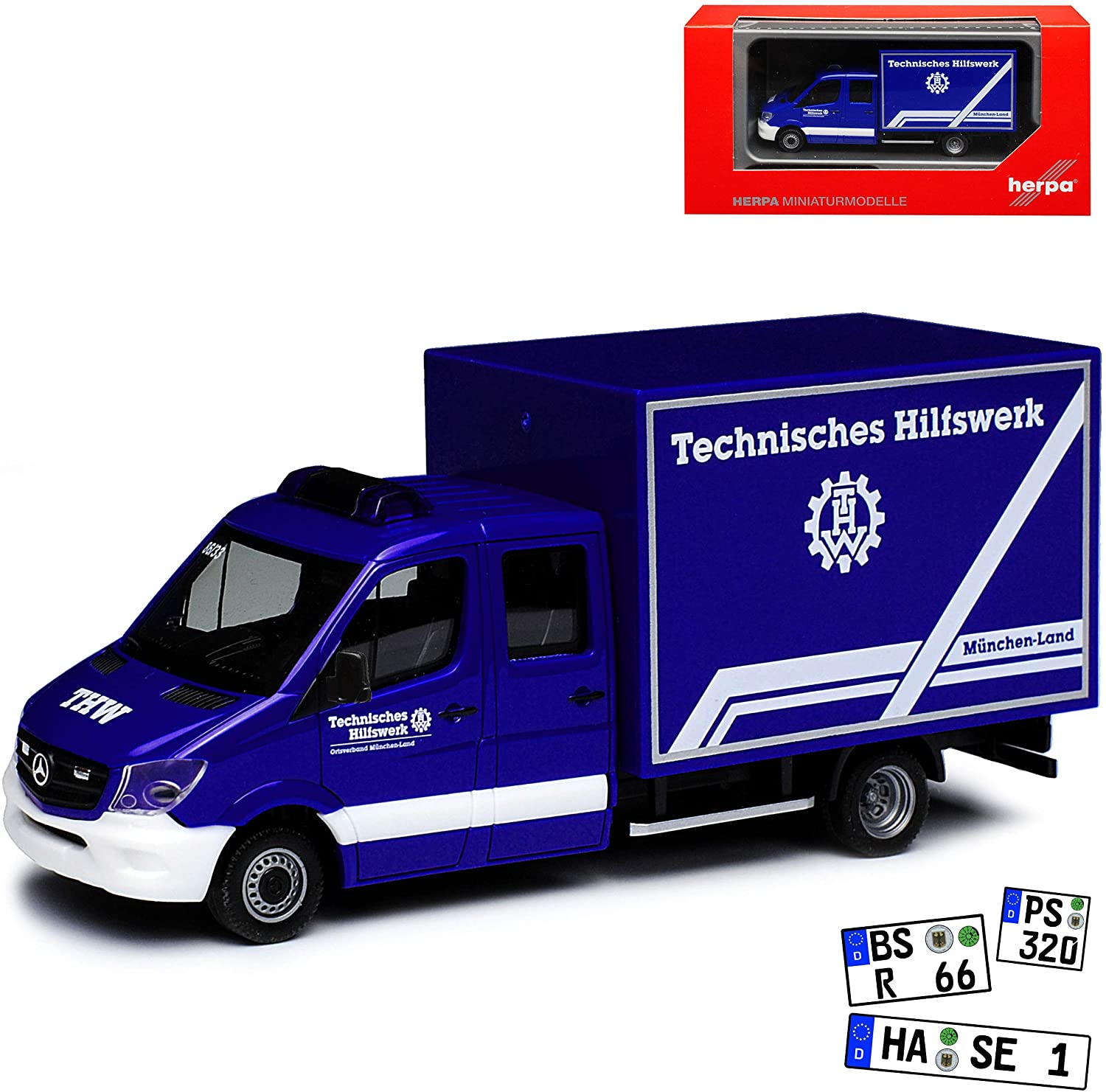 Mercedes-Benz Sprinter Ii Transporter Thw Blue Case Construction Ncv 3 W906
