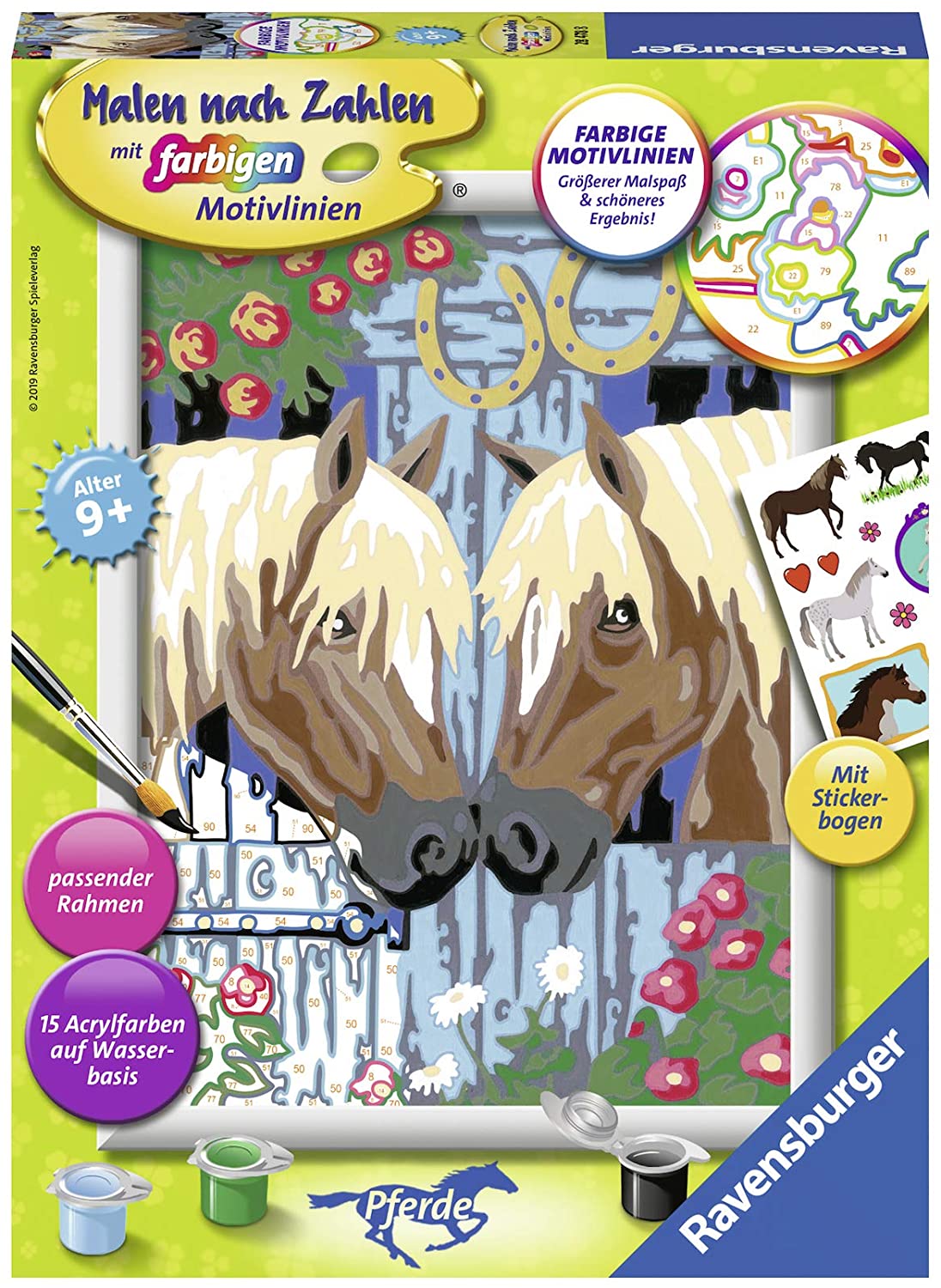 Ravensburger Paint By Numbers, Loyal Horses, -