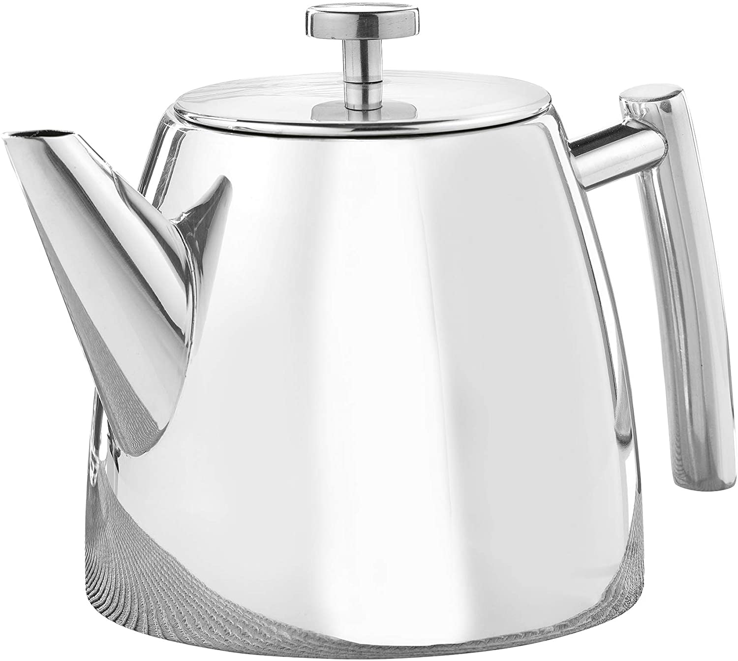 Esmeyer Brighton 18/10 Stainless Steel Polished Teapot, Silver, 14.5 cm