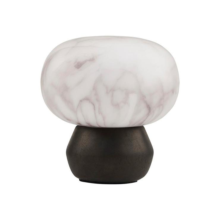 House Doctor Fog Lamp Black And White Marble