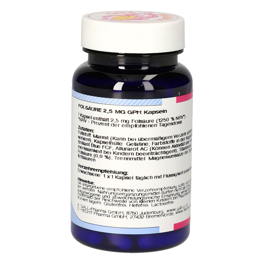 Folic acid 2.5 mg GPH capsules