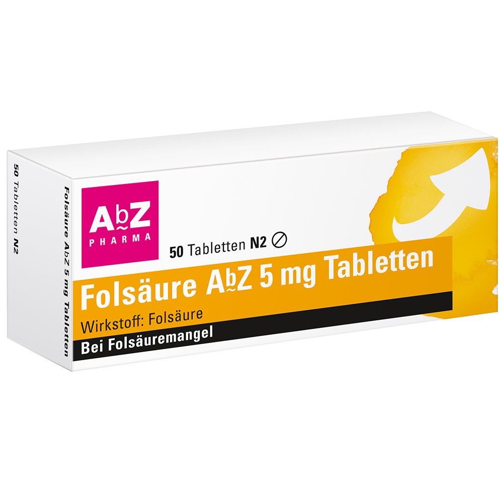 Folic acid AbZ 5 mg