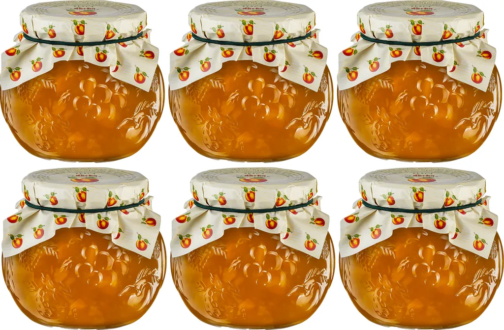 Food-United Aprikosen-KONFITÜRE EXTRA NATURREIN 6x 640g im Dekorglas von DARBO
