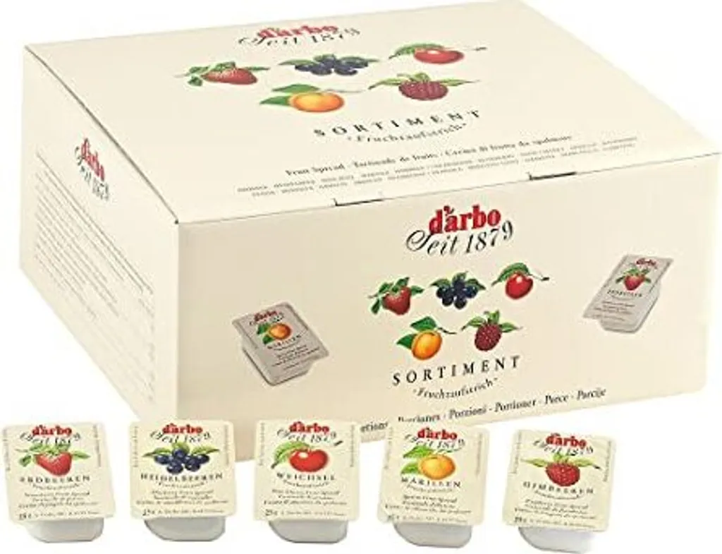 Food-United APRIKOSEN-MARILLEN-KONFITÜRE Extra naturrein 60x 28g Miniglas von DARBO