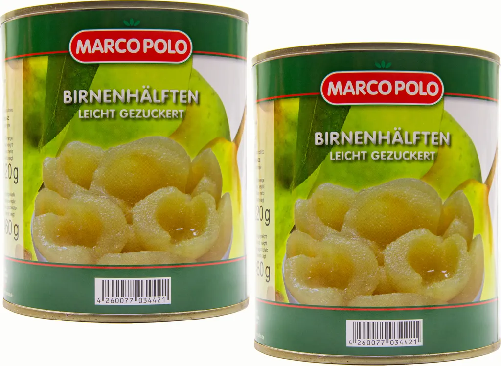 Food-United pear halves half fruit 2 cans filling 820g ATG 460g