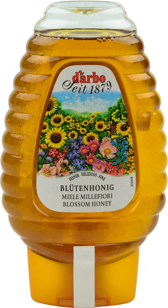 Food-United BLÜTEN-HONIG naturbelassen 500g Dosierflasche von DARBO