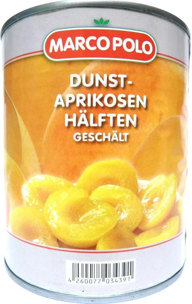 Food-United Dunst-Obst APRICOT HALVES 12x Filling 800g ATG 480g fruity-sweet