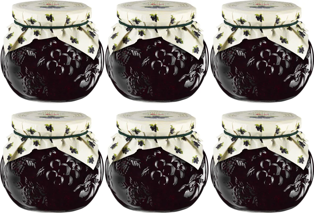 Food-United HEIDELBEER-KONFITÜRE EXTRA NATURREIN 6x 640g Dekorglas von DARBO