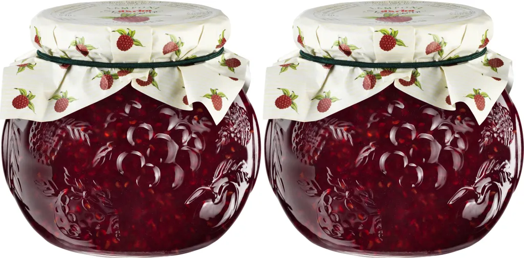 Food-United HIMBEER-KONFITÜRE EXTRA NATURREIN 2x 640g Dekorglas von DARBO